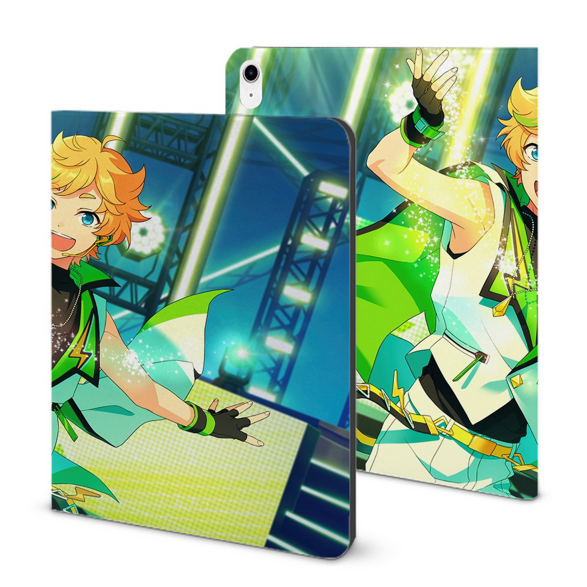 （画像用） あんさんぶるスターズ! Ensemble Stars IPad ケース ブック型 PUレザー TPU 耐衝撃 軽量 薄型 ペン収納なし 全面保護 IPad 各モデル対応